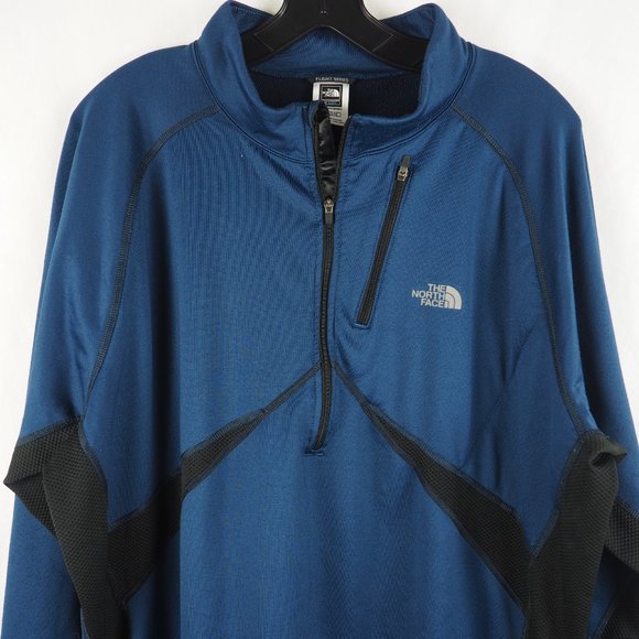 The North Face 1/2 Zip Pullover Flight Blue XXL - Picture 2 of 10